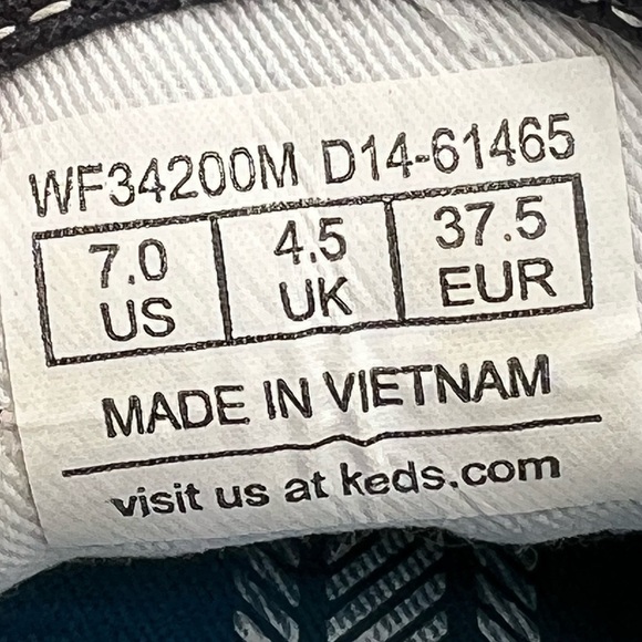 Keds Blue Champion Canvas Sneakers Size 7 Women's - Picture 2 of 8